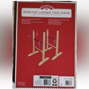 Desktop Wooden 2Player Mini Ladder Toss Game Home Travel StressRelief Office Toy